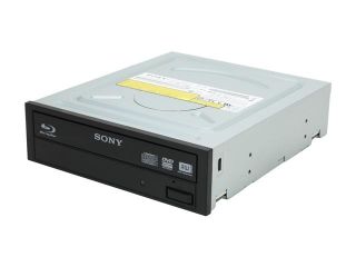 SONY Black 12X BD R 2X BD RE 8X DVD+R 5X DVD RAM 8X BD ROM 8MB Cache SATA Blu ray Burner BWU 500S
