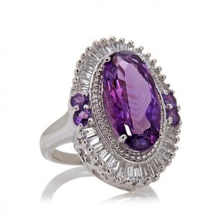 Colleen Lopez "Violet Dream" 8.51ct Amethyst and White Topaz Sterling Silver Co   7598882