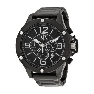 Armani Exchange Mens AX1503 Black Stainless Steel Quartz Watch