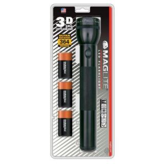 Maglite 3D LED Flashlight with Batteries in Black ST3DDX6