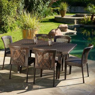 Christopher Knight Home Dusk 7 piece Outdoor Dining Set   15211287