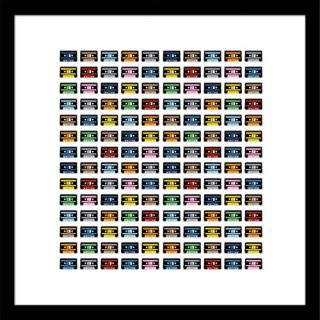 140 Rainbow Tapes by Project M Framed Graphic Art by Curioos
