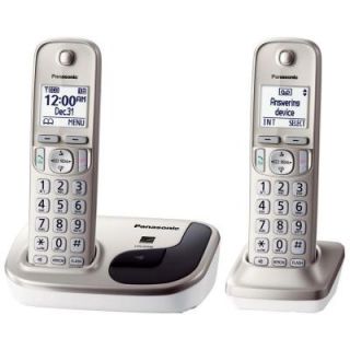 Panasonic 2 Handset Expandable Digital Cordless Phone KX TGD212N