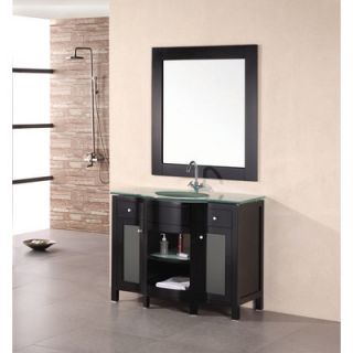 Design Element Rome 43 Single Bathroom Vanity Set with Mirror