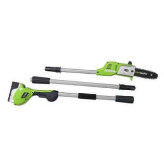 Greenworks 8 in. Electric 20 Volt Cordless Pole Saw   Battery Not Included 20612