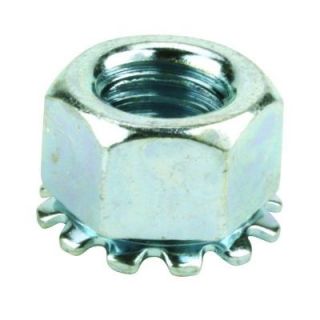 Crown Bolt #10 24 Coarse Zinc Plated Steel Kep Lock Nuts (4 Pack) 40078