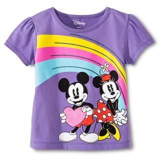Disney® Toddler Girls Mickey & Minnie Tee