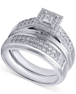 Beautiful Beginnings Diamond Engagement Ring and Wedding Band (1/3 ct