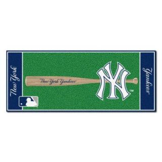 FANMATS New York Yankees 2 ft. 6 in. x 6 ft. Baseball Rug Runner Rug 11085