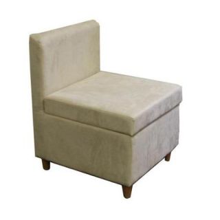 Accent Chair with Storage Cream