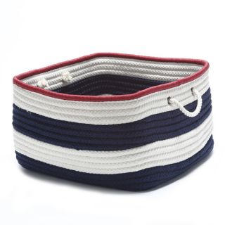 Nautical Stripe Rectangle Basket