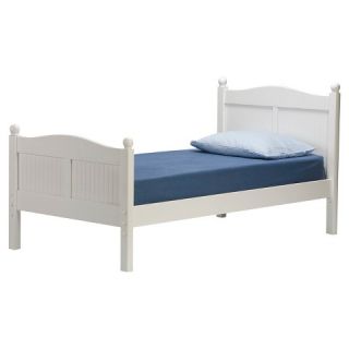 Cottage Bed with Headboard and Footboard   White (Twin)