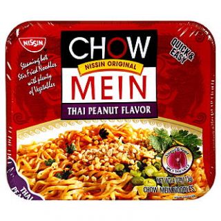 Nissin Chow Mein Noodles, Thai Peanut Flavor, 4 oz (113 g)   Food