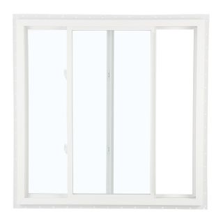 ReliaBilt 105 Series Left Operable Vinyl Double Pane Single Strength New Construction Sliding Window (Rough Opening: 48 in x 36 in; Actual: 47.5 in x 35.5 in)