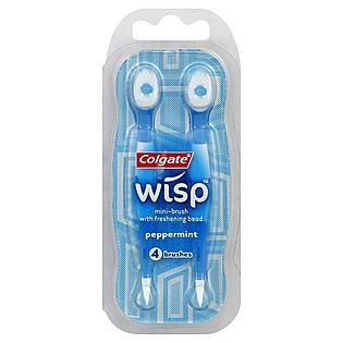 Colgate Palmolive Wisp Portable Mini Toothbrushes, Peppermint   4