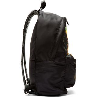 Givenchy Black & Yellow Printed Minotaur Backpack