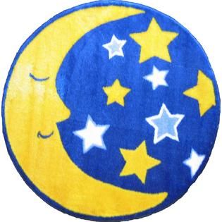 Fun Time Shape Moon & Stars Size: 31 Round   Home   Home Decor   Rugs