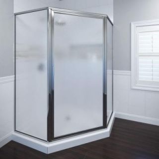Basco Deluxe 27 1/2 in. x 67 5/8 in. Framed Neo Angle Shower Door in Silver 160ST