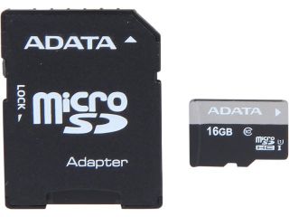 ADATA Premier 64GB microSDHC/SDXC UHS I U1 Memory Card with One Adapter (AUSDX64GUICL10 RA1)
