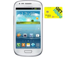 Samsung Galaxy S3 Mini I8200 White 8GB Value Edition Phone + H2O $40 SIM Card