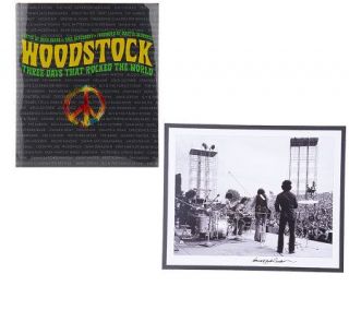 Woodstock: 3 Days thatRocked the World Book w/ Autographed Print —