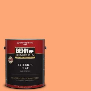 BEHR Premium Plus 1 gal. #240B 4 Marmalade Flat Exterior Paint 440001