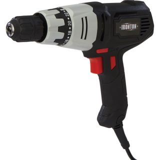 Ironton Clutch Driver — 3/8in. Chuck, 5 Amp  Corded Drills