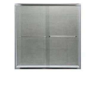 Dreamwerks 60 in. x 60 in. Semi Framed Bypass Shower Door in Polished Chrome SU1068