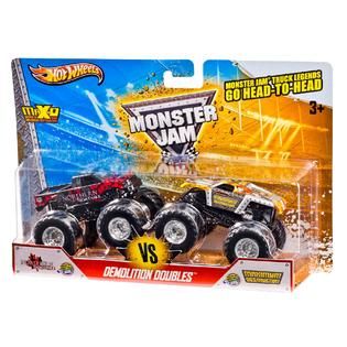 Hot Wheels  Monster Jam 1:64 Demo Doubles 2 Pack Vehicles. (Colors and