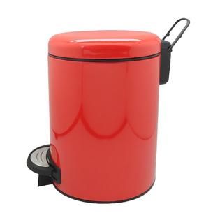 Liter Powder Coated Steel Trash Can – Red   Home   Kitchen