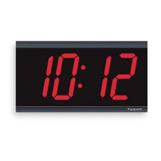 PYRAMID 9D44BR Wireless Clock, Digital, 4 Digit, 4 In
