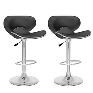 CorLiving curved form fitting adjustable bar stool, set of 2   Shop