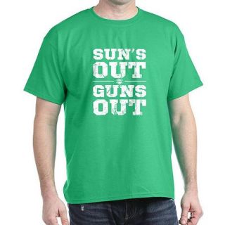 CafePress Men's Suns Out Guns Out T Shirt