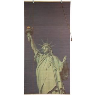 Oriental Furniture  Statue of Liberty Bamboo Blinds   (24 in. x 72 in