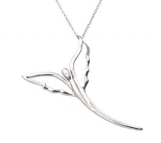 Steven Lavaggi Sterling Hovering Angel Pendantwith Chain —