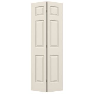 ReliaBilt (Primed) Hollow Core 6 Panel Bi Fold Closet Interior Door (Common: 30 in x 80 in; Actual: 29.5 in x 79 in)