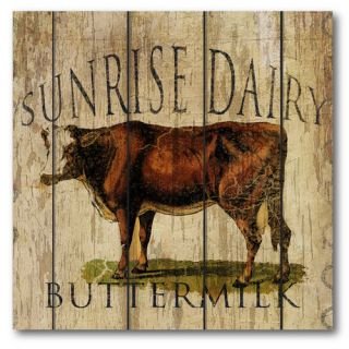 Farmhouse Canvas Sunrise Dairy Buttermilk Gallery Wrapped Canvas