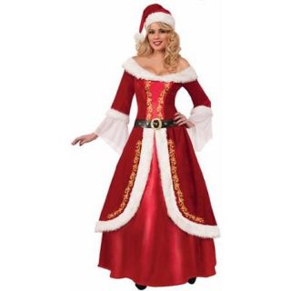 Premium Mrs. Claus Costume for Adults   Size STD