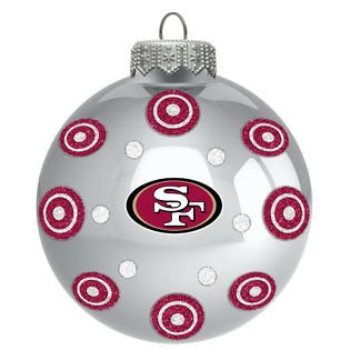 NFL Ball Ornament w/ Dots   San Francisco 49ers   Fitness & Sports