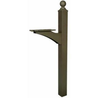 Gibraltar Mailboxes Landover 56.5 in. Universal Mailbox Post, Bronze LP000BZ0