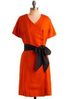 Vintage Orange Juliet Dress  Mod Retro Vintage Vintage Clothes