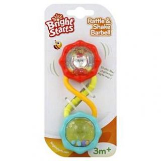 Bright Starts Rattle & Shake Barbell, 3M+, 1 toy   Baby   Baby Gear