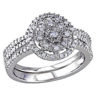 CT. T.W. Diamond Bridal Ring Set in Sterling Silver (GH I2 I3