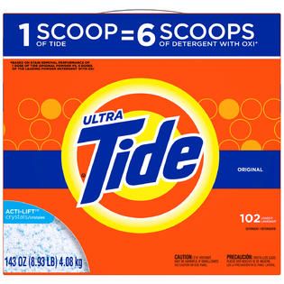 Tide Ultra Powder Orginal Scent Laundry Detergent 102 CT BOX   Food