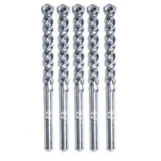Vermont American 1/4 in. x 4 in. Carbide Tipped Spiral Double Flute Masonry Drill Bits (5 Pack) 14016