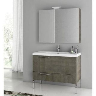 ACF by Nameeks ACF ANS15 LC New Space 39 in. Single Bathroom Vanity Set   Larch Canapa