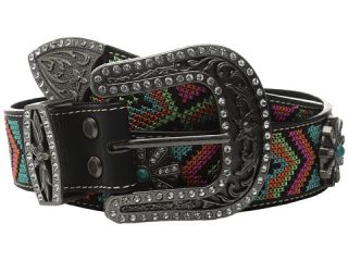 M&F Western Aztec Embroidered Spiral Wheel Concho Belt Multi