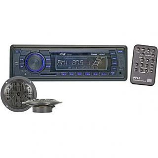 Pyle 400 Watt In Dash Marine AM/FM PLL Tuning Radio with USB/SD/MMC