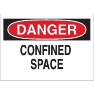 BRADY 60506 Danger Sign, 10 x 14In, R and BK/WHT, ENG