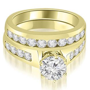 Channel Set Round Cut Diamond Ring Set: Youll Find It at 